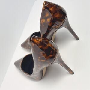 River Island Tortoise Patent Leather Pumps | Size 7